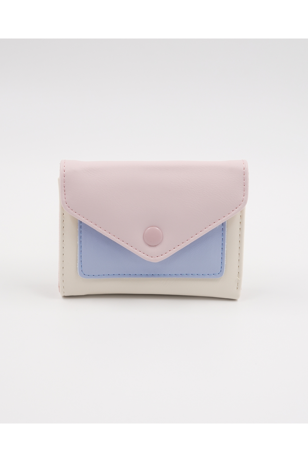 lalettobags Kadın Çok Renkli Çıtçıt Detaylı Cüzdan