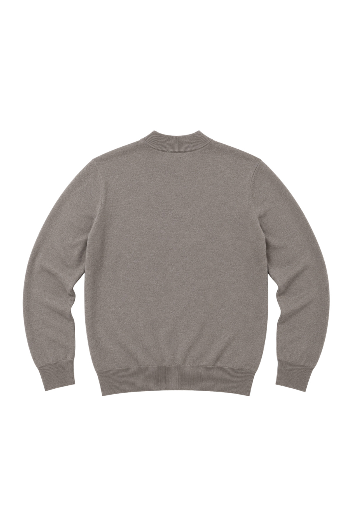 BattalModa Erkek Büyük Beden Vizon Yarım Balıkçı Triko Kazak 3XL-4XL-5XL-6XL görsel 5