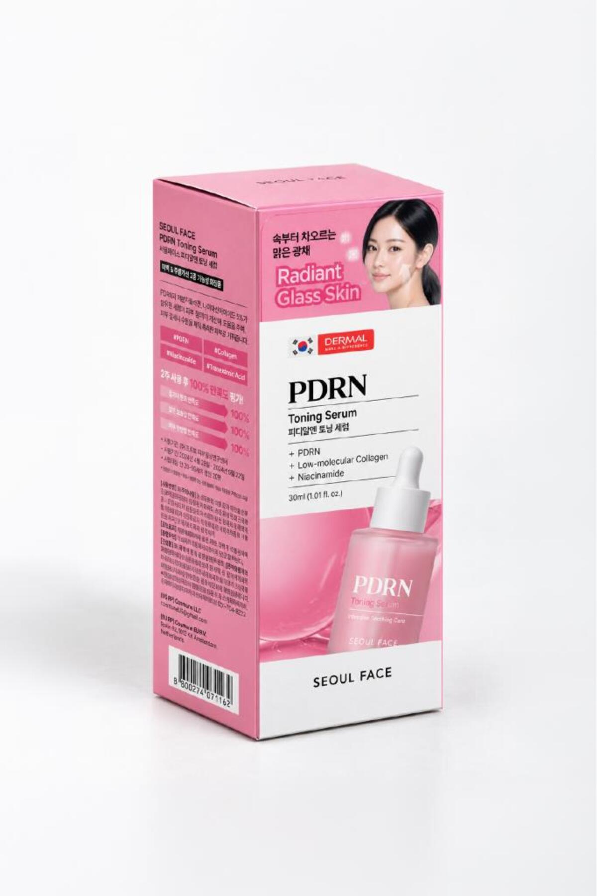 Yaşlanma Karşıtı Leke Karşıtı Nemlendirici PDRN Toning Serum 30 ml — DERMAL/SEOUL/021 — تصویر 5 از 5
