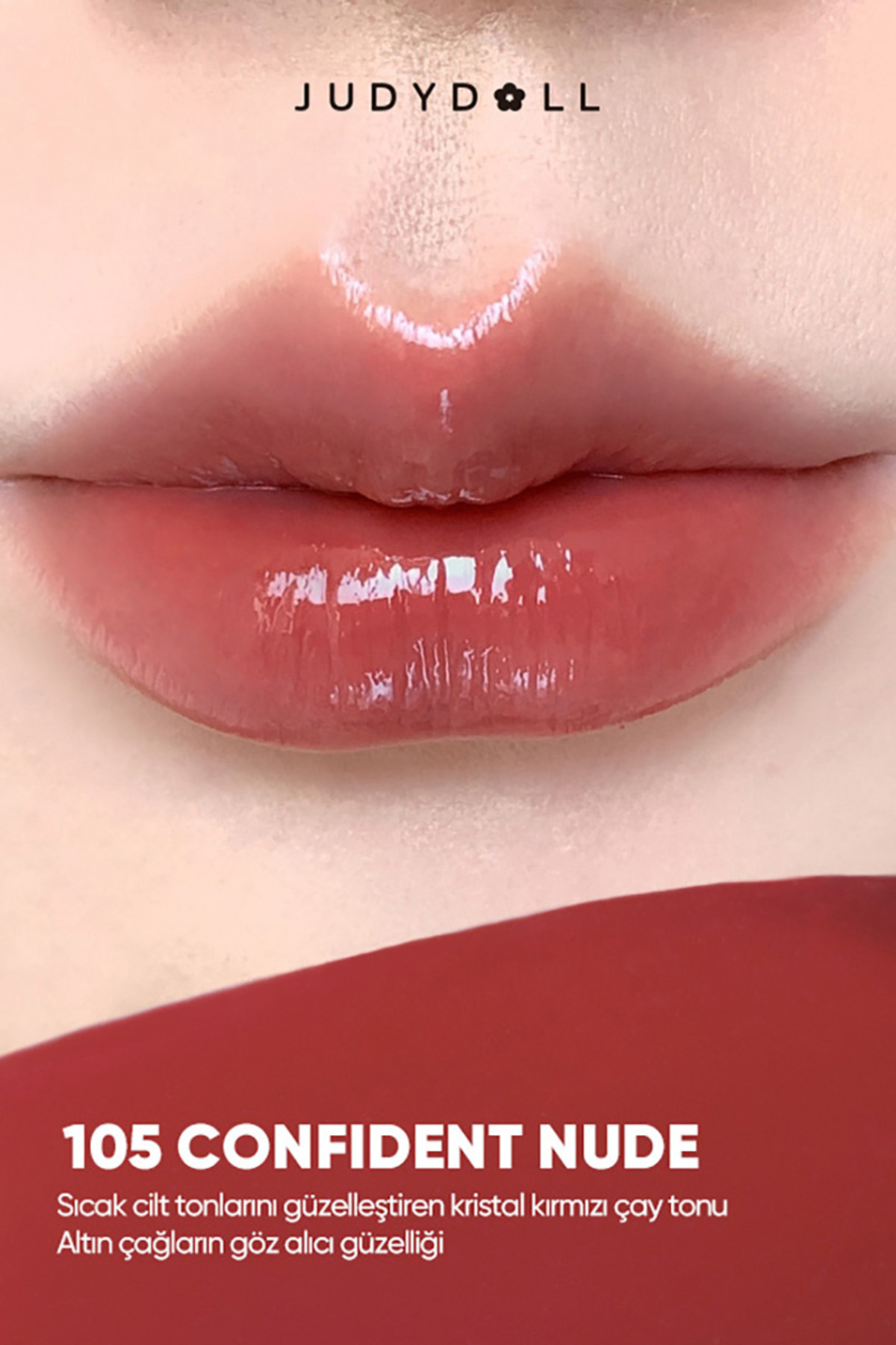 رژ لب نیمه براق مرطوب کننده و مغذی Stay Shine PDRN مدل Berry Crush شماره N105 — صورتی AU26001081 — تصویر 2 از 8