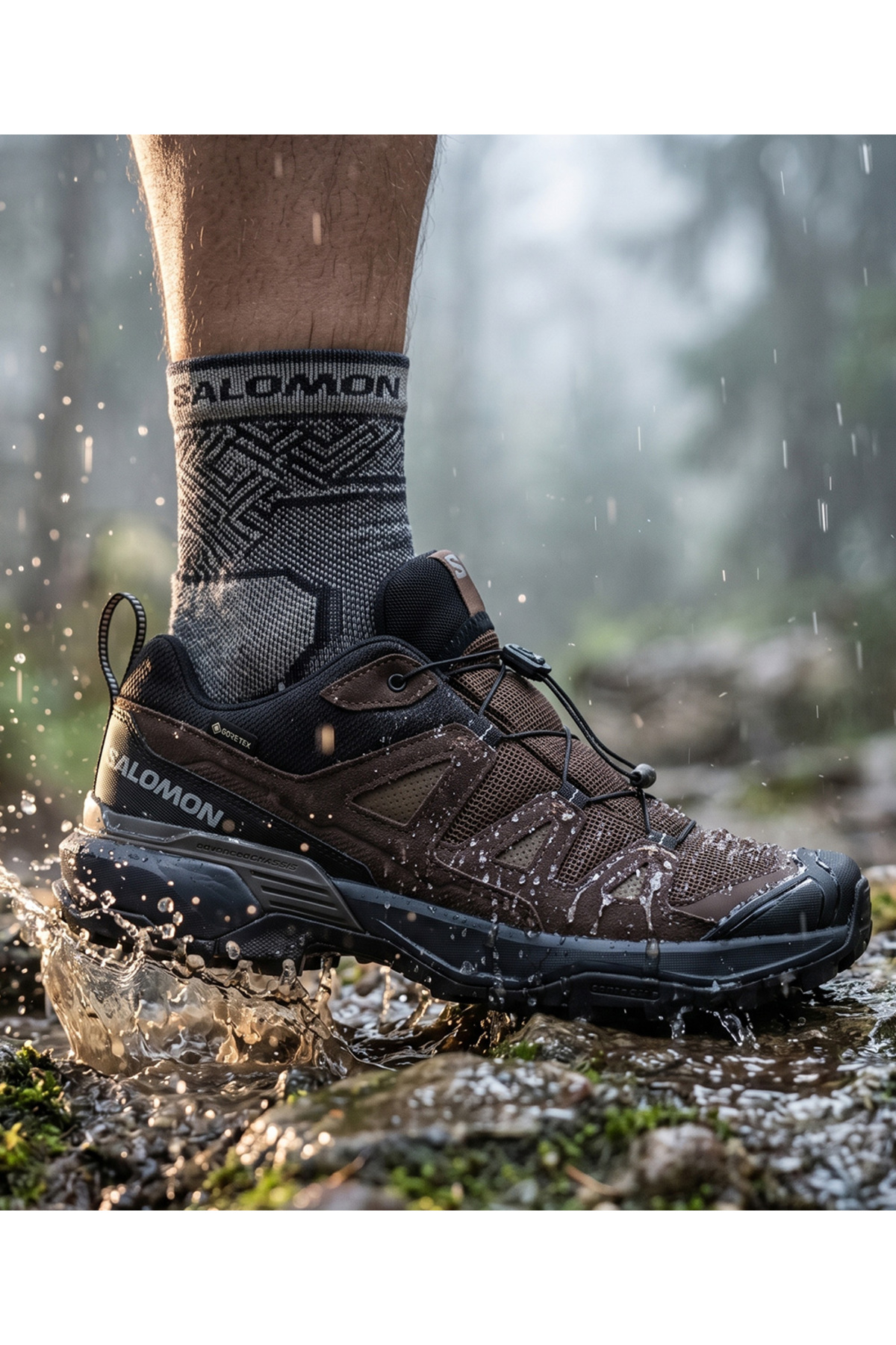 کفش‌های مردانه مخصوص فضای باز X Ultra 360 Leather Gore-Tex (ضد آب) سالومون کفش بیرونی Salomon