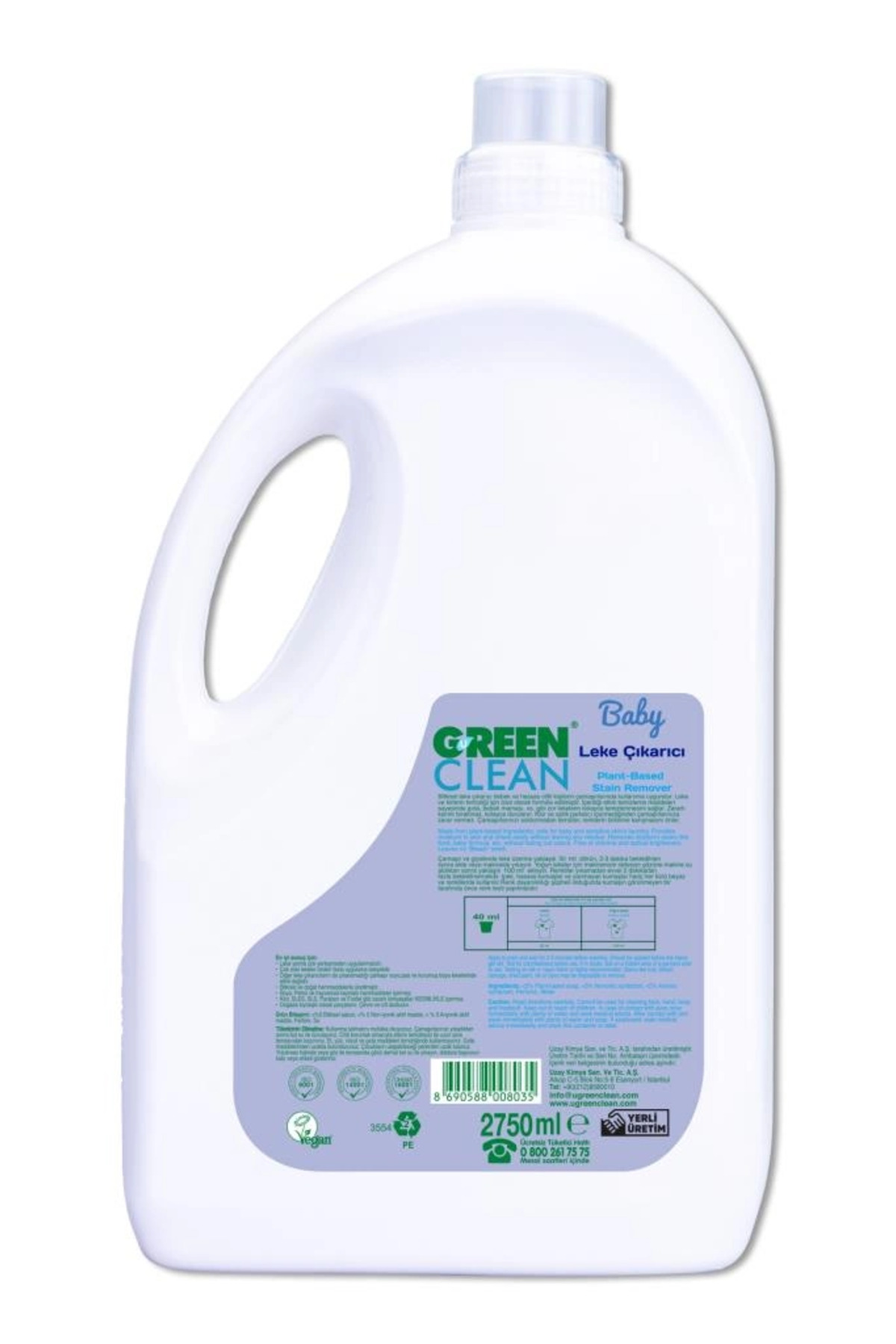 Mey İthalat® Baby Bitkisel Leke Çıkarıcı 2750 ml — HFK-MMEYXT356162-00005 — تصویر 2 از 2