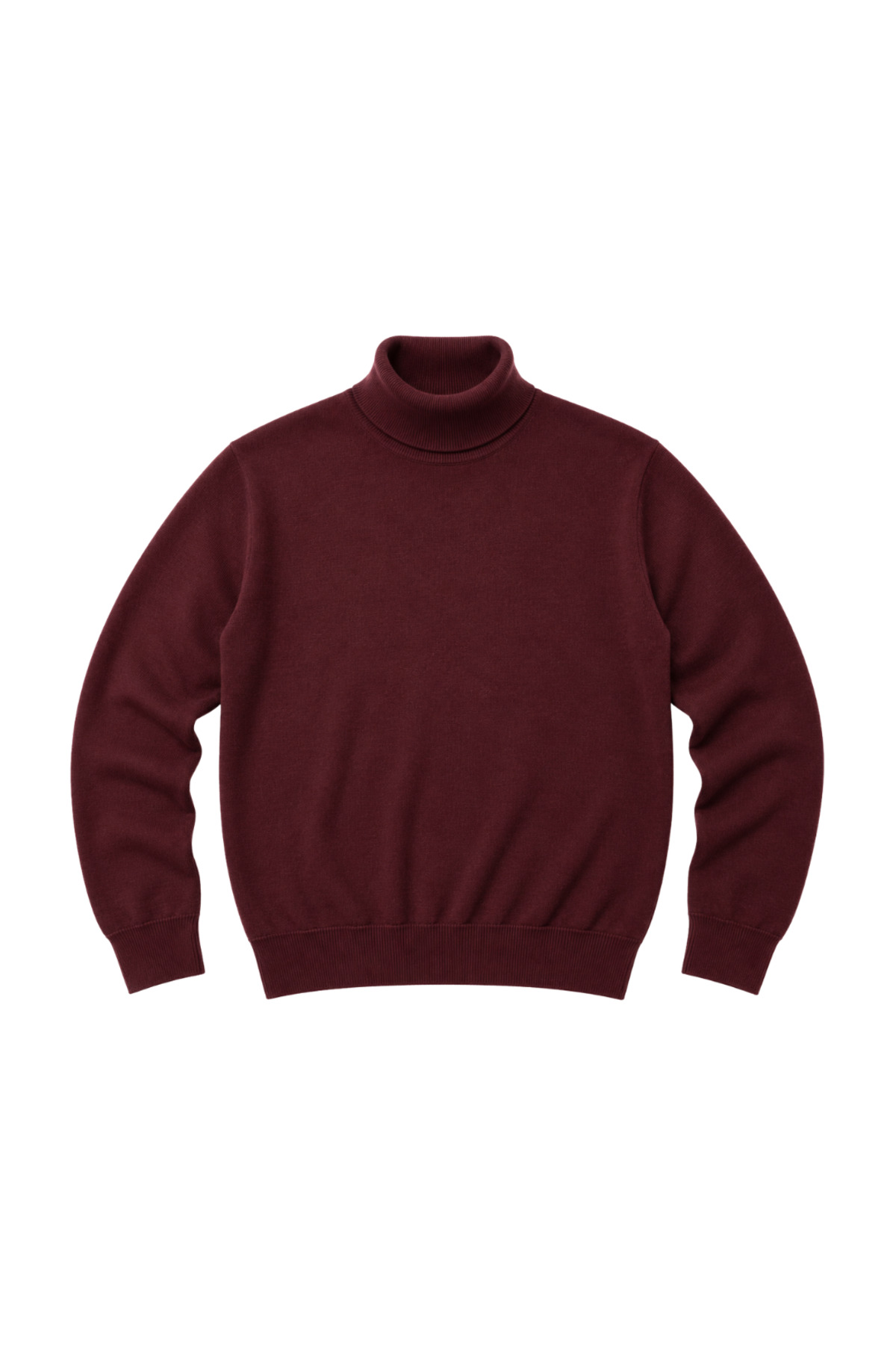 BattalModa Erkek Büyük Beden Bordo Tam Balıkçı Triko Kazak 3XL-4XL-5XL-6XL görsel 4