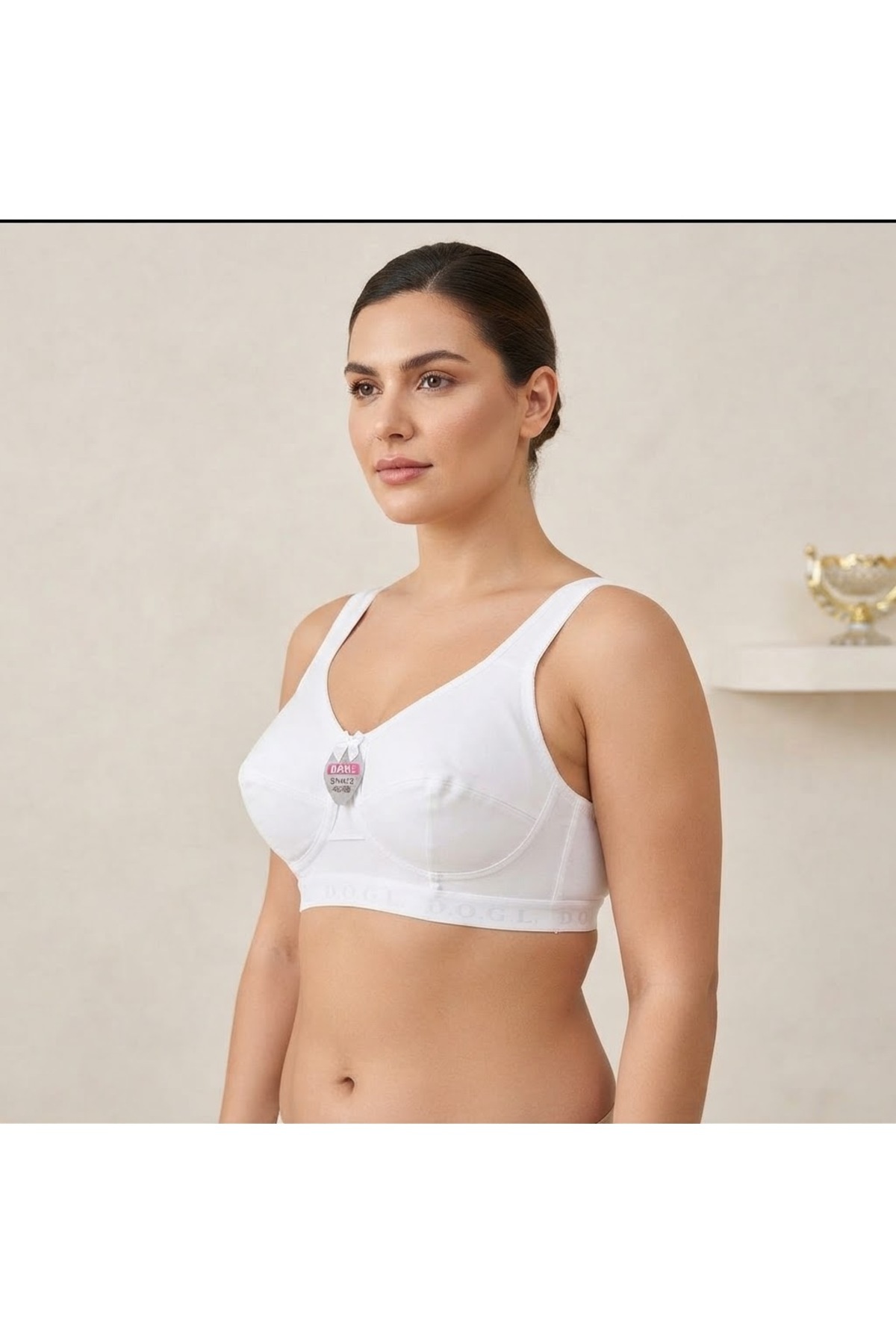 D.O.G.L. Kalın Askılı B Cup Büstiyer Yarım Atlet Sütyen görsel 2