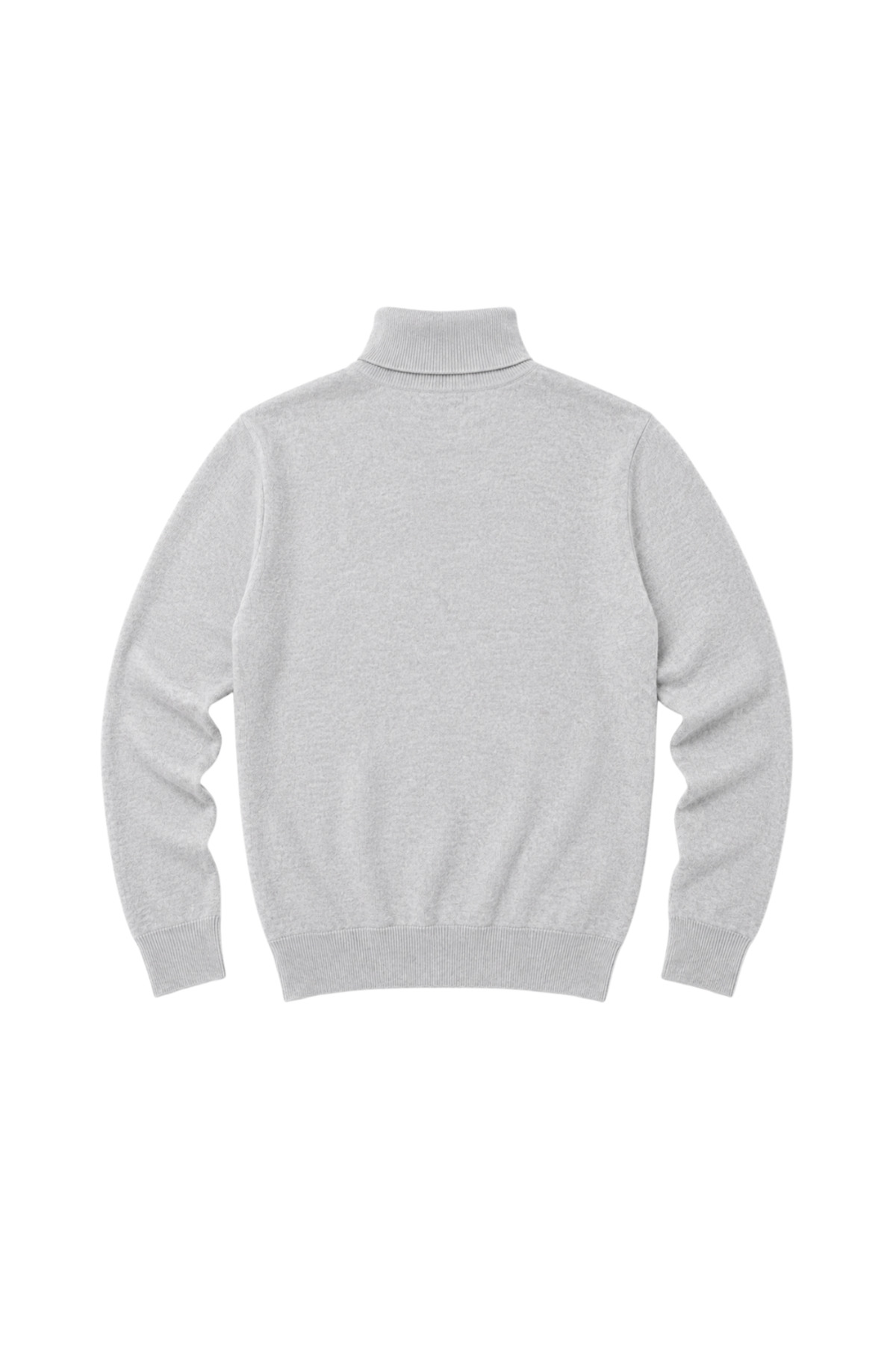 BattalModa Erkek Büyük Beden Gri Tam Balıkçı Triko Kazak 3XL-4XL-5XL-6XL görsel 5