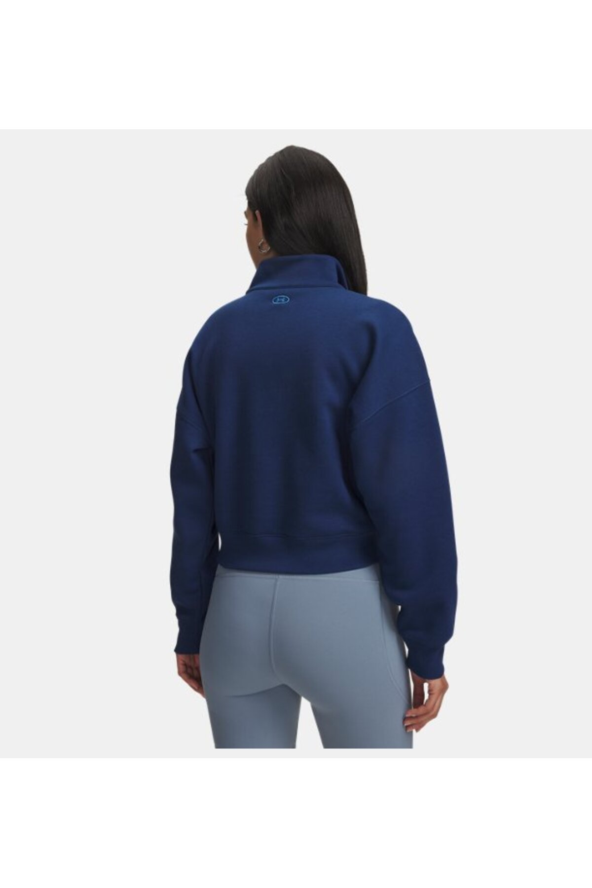 Under Armour Kadın UA Rival Fleece Varsity Yarım Fermuarlı Sweatshirt görsel 2