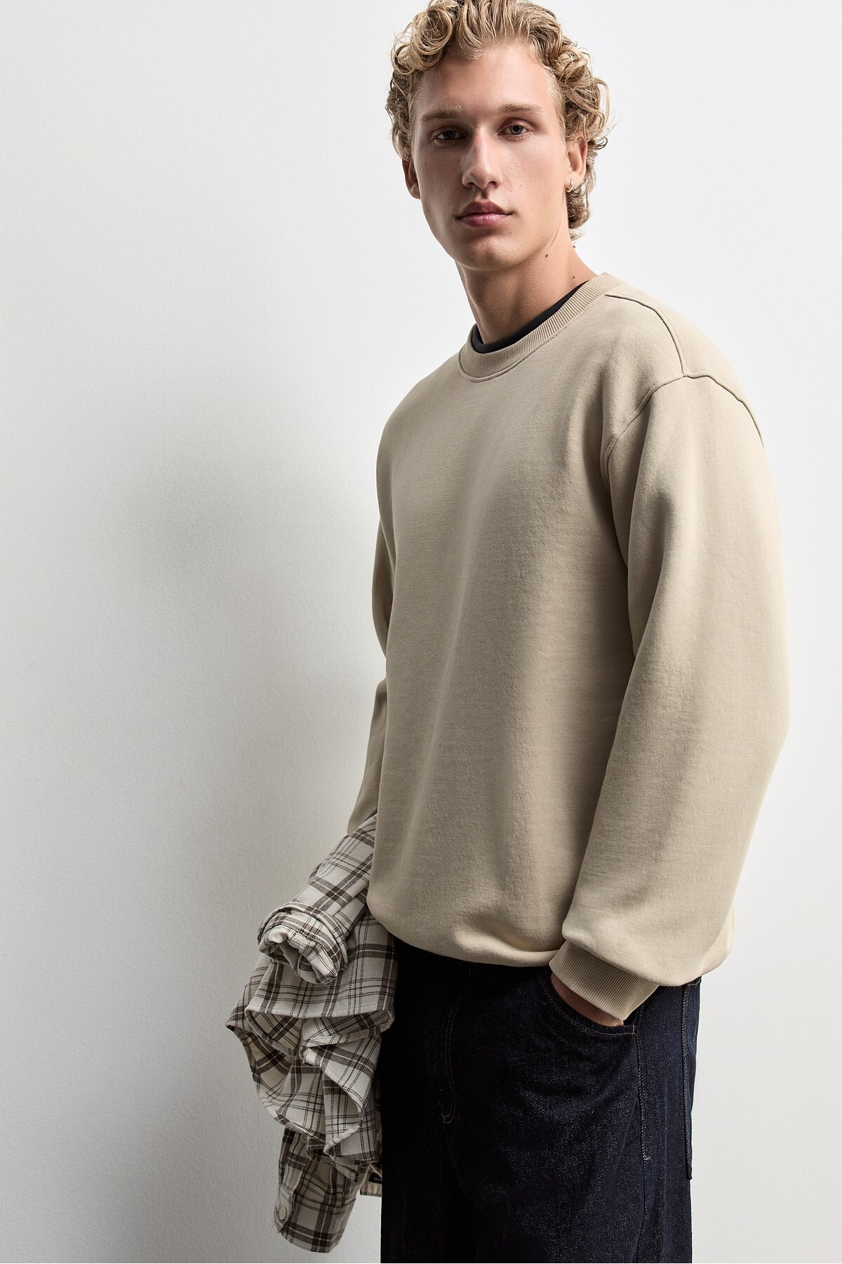 Basic sweatshirt — بژ G000C747860186 — تصویر 5 از 7