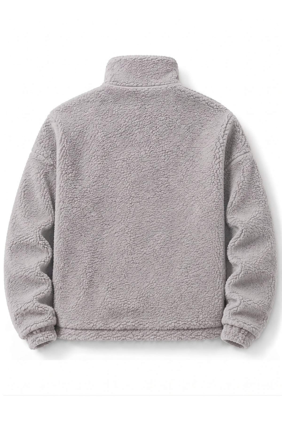 GENIUS STORE Oversize Peluş Erkek İçi Polarlı Tam Fermuarlı Sherpa Sonbahar Kış Kadın Polar Sweatshirt görsel 2