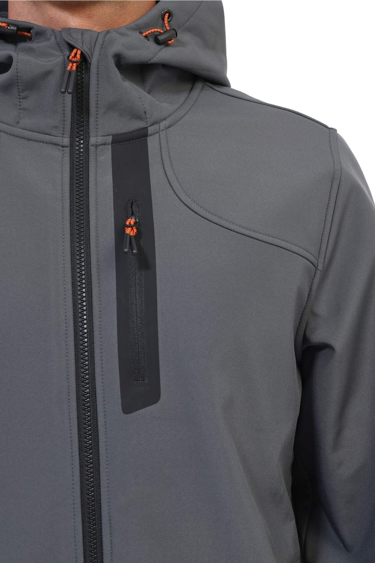 Softshell Erkek Gri ML NEW TREND 5GT17 — خاکستری ML NEW TREND 5GT17 6PR — تصویر 4 از 5