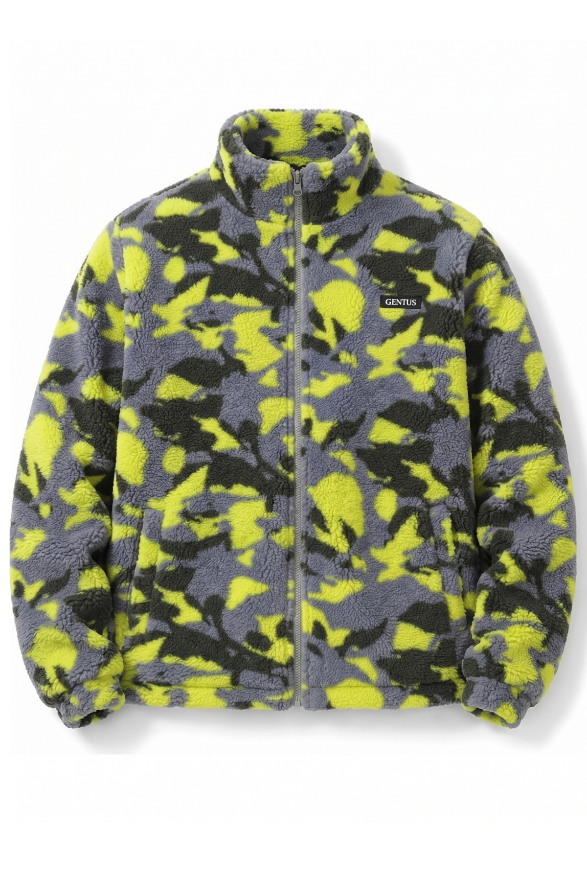 Oversize Peluş Erkek İçi Polarlı Tam Fermuarlı Sherpa Sonbahar Kış Kadın Polar Sweatshirt — رنگارنگ MANKENSİZ-PELUŞ