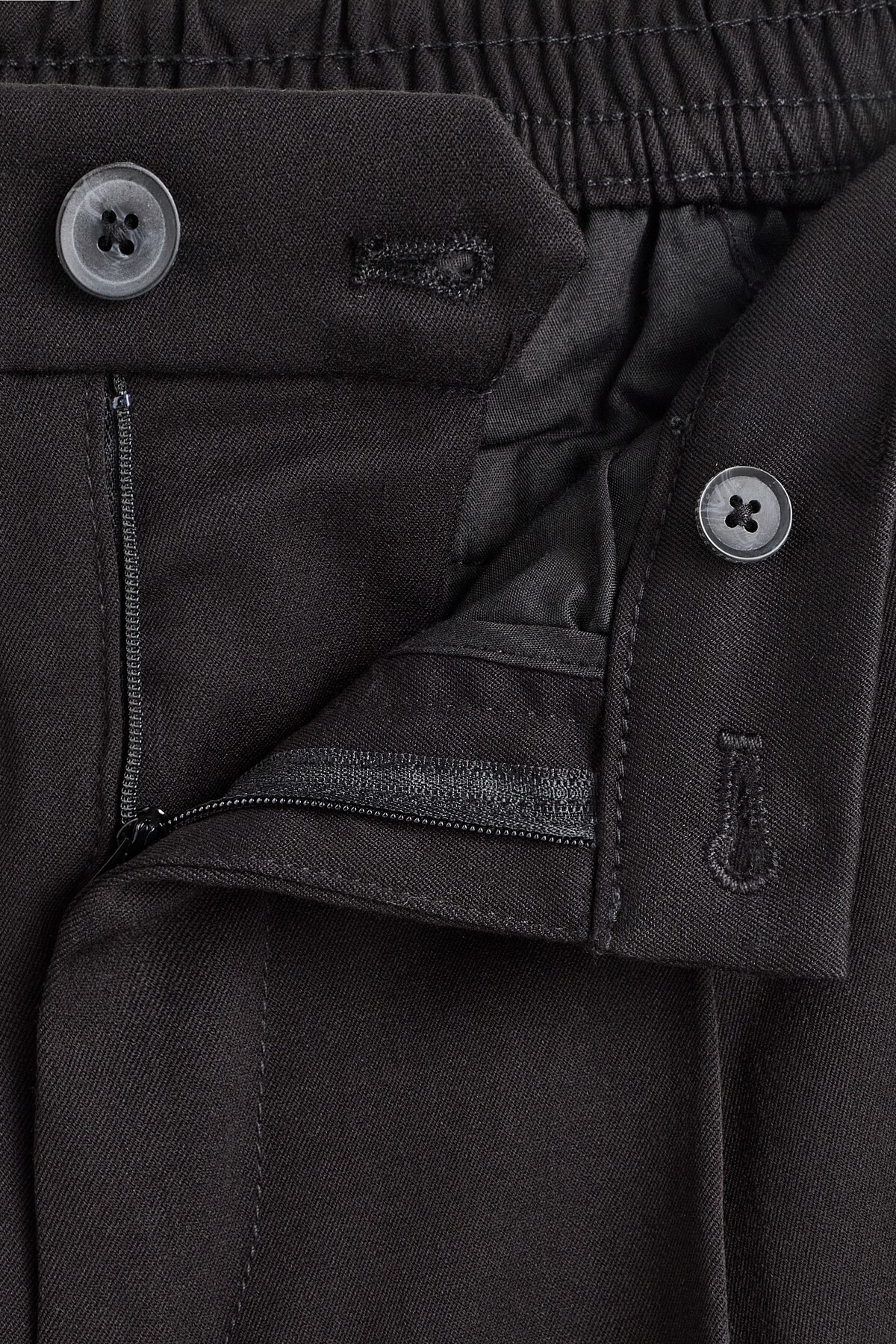 Tailored fit geniş paça pantolon — مشکی G000C750324612 — تصویر 8 از 8