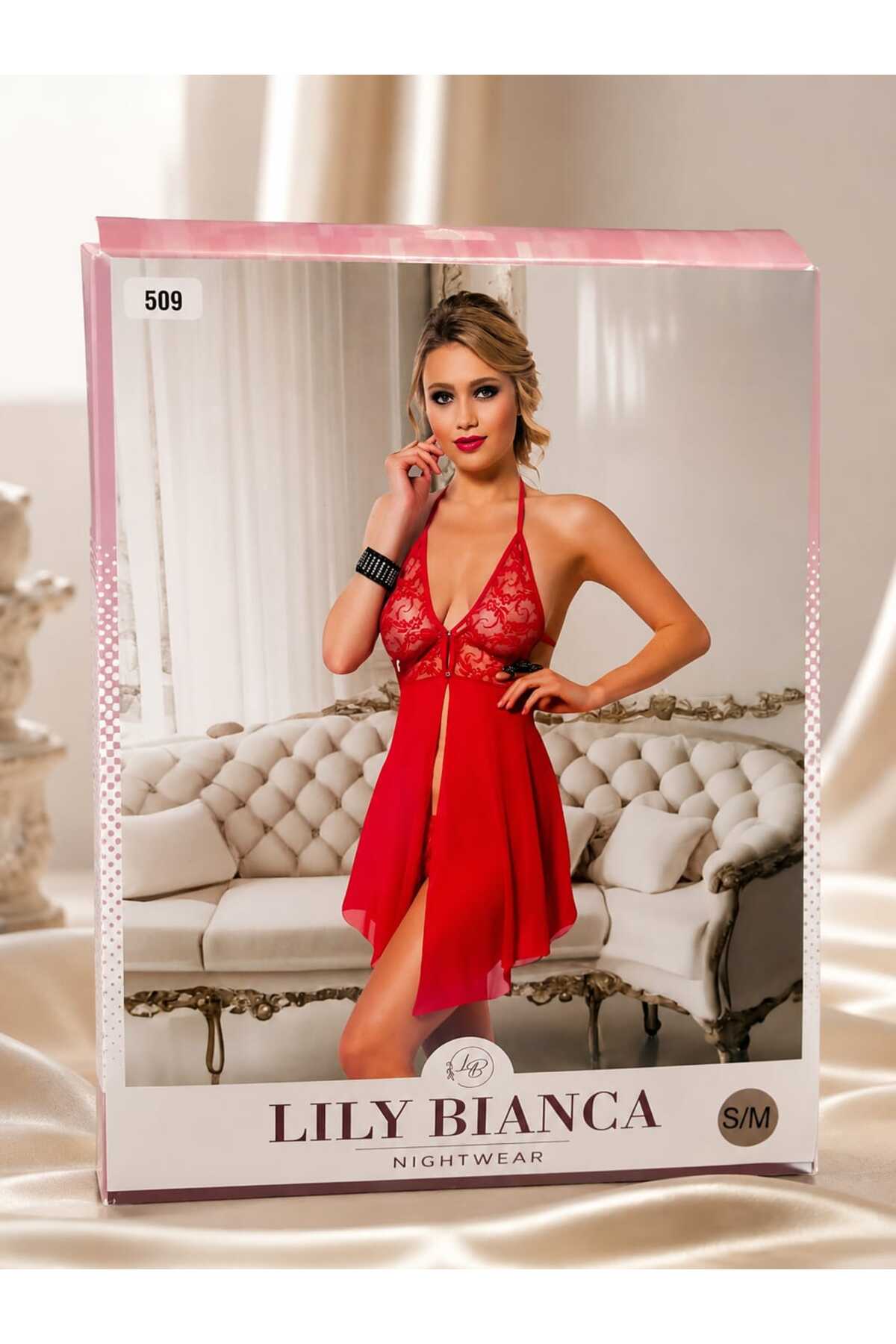 Lillie Lily bianca gecelik tül