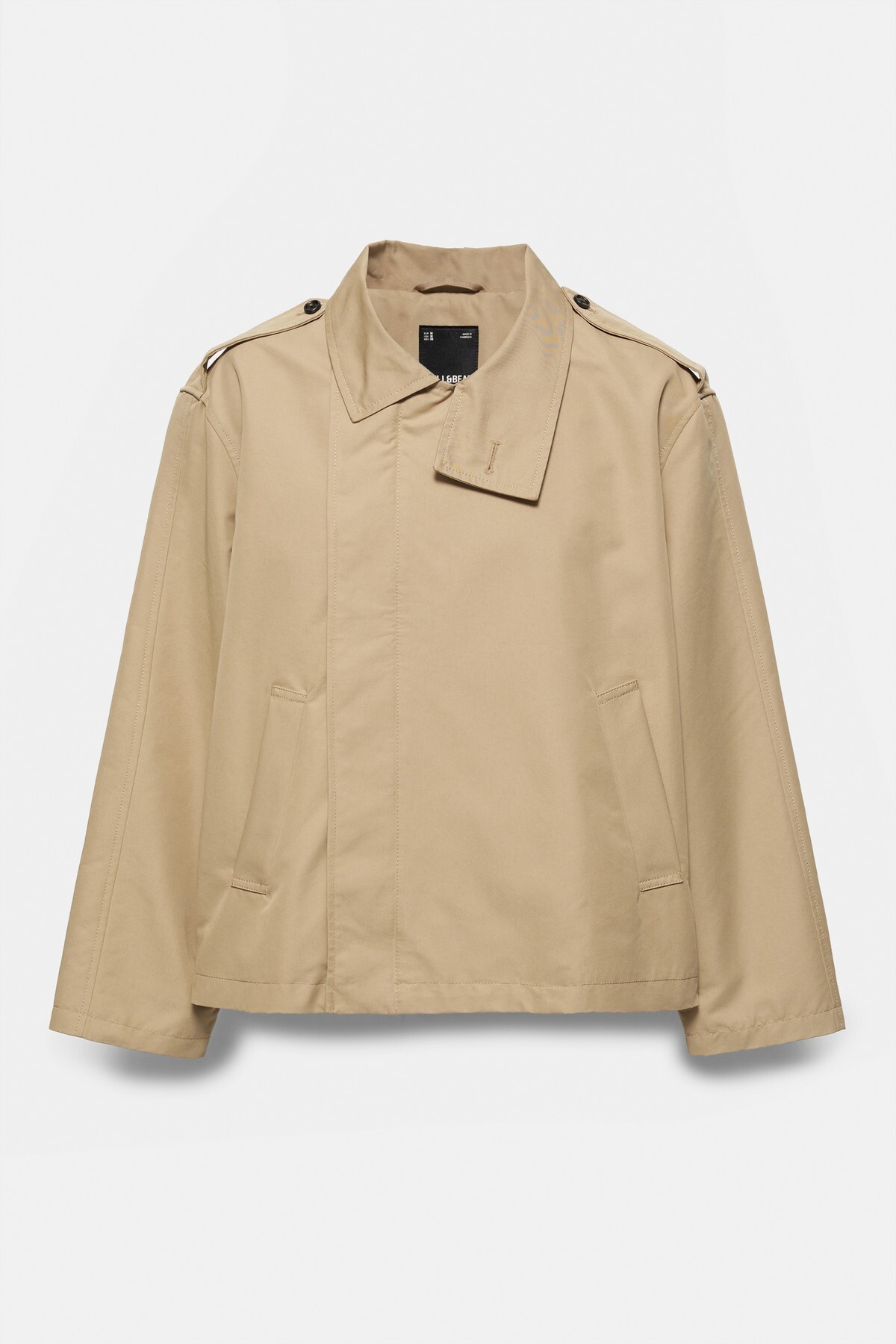 Pull & Bear Kısa trençkot görsel 7