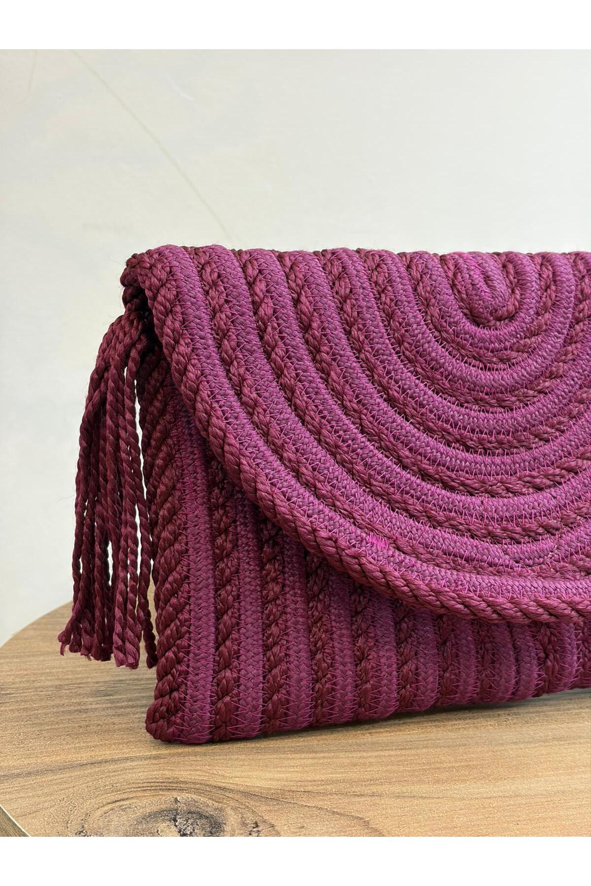 MaVaux El Geçirme Detaylı Zarf Portföy Clutch Çanta görsel 3
