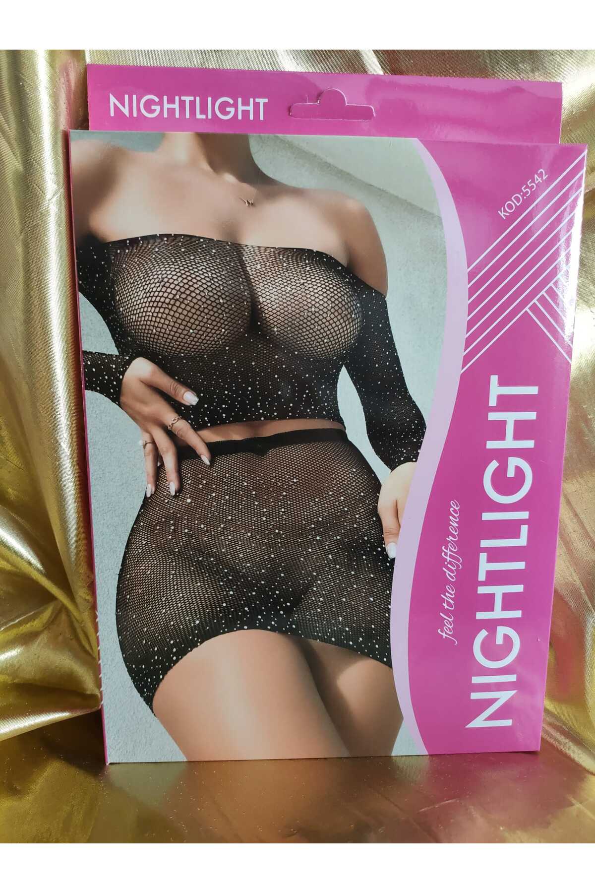 Lillie Nightlight vücut çorabı detay