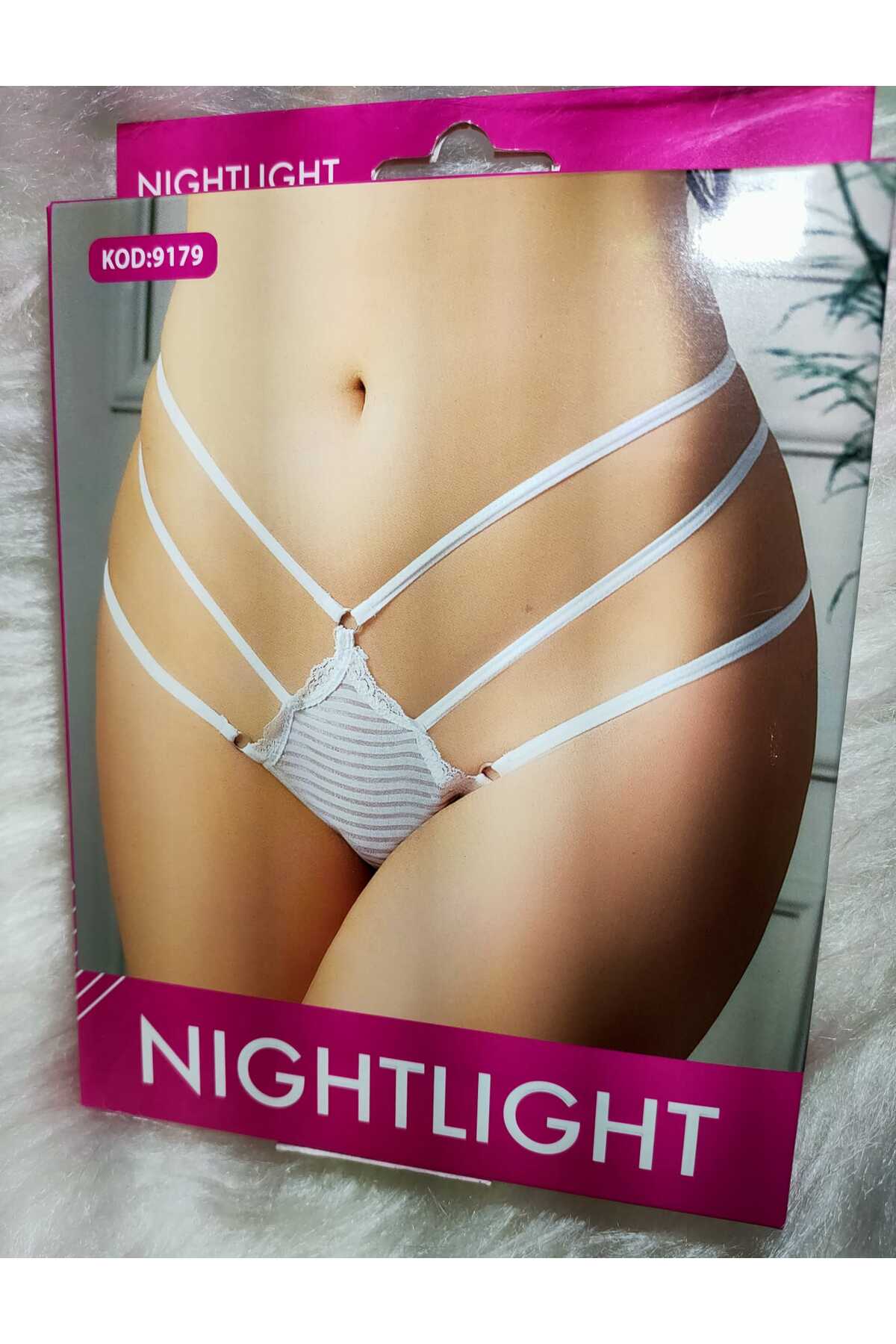 Lillie Nightlight ipli detaylı fantazi Tanga detay