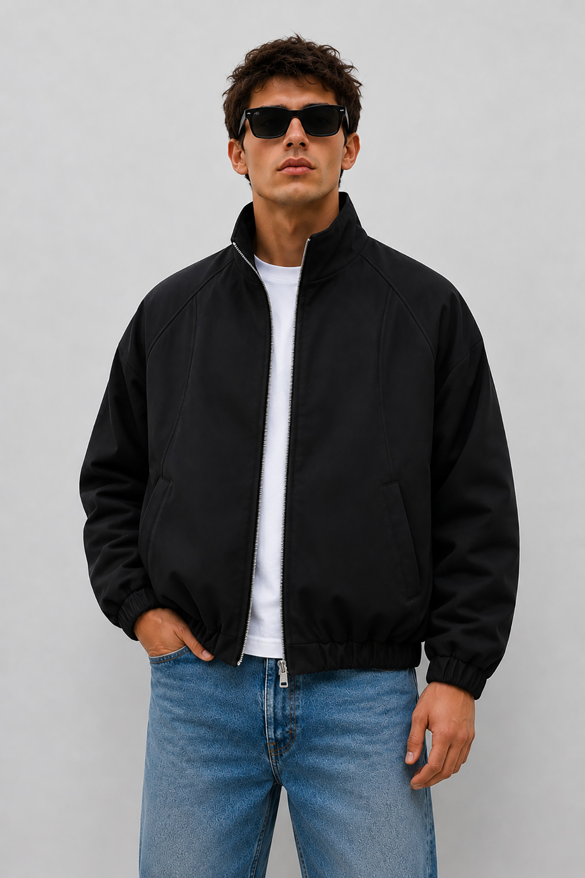 Montivo NEW NOW Erkek Premium BSK Model Oversize Bomber Ceket görsel 4
