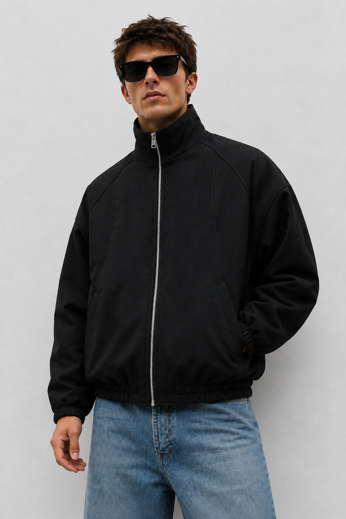 Montivo NEW NOW Erkek Premium BSK Model Oversize Bomber Ceket görsel 3