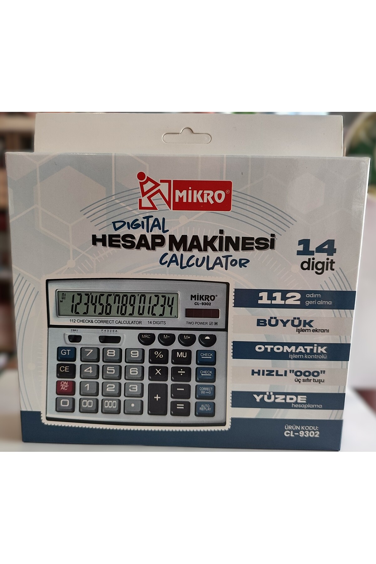 ada çanta kırtasiye MİKRO 14 haneli hesap makinesi VI4119502