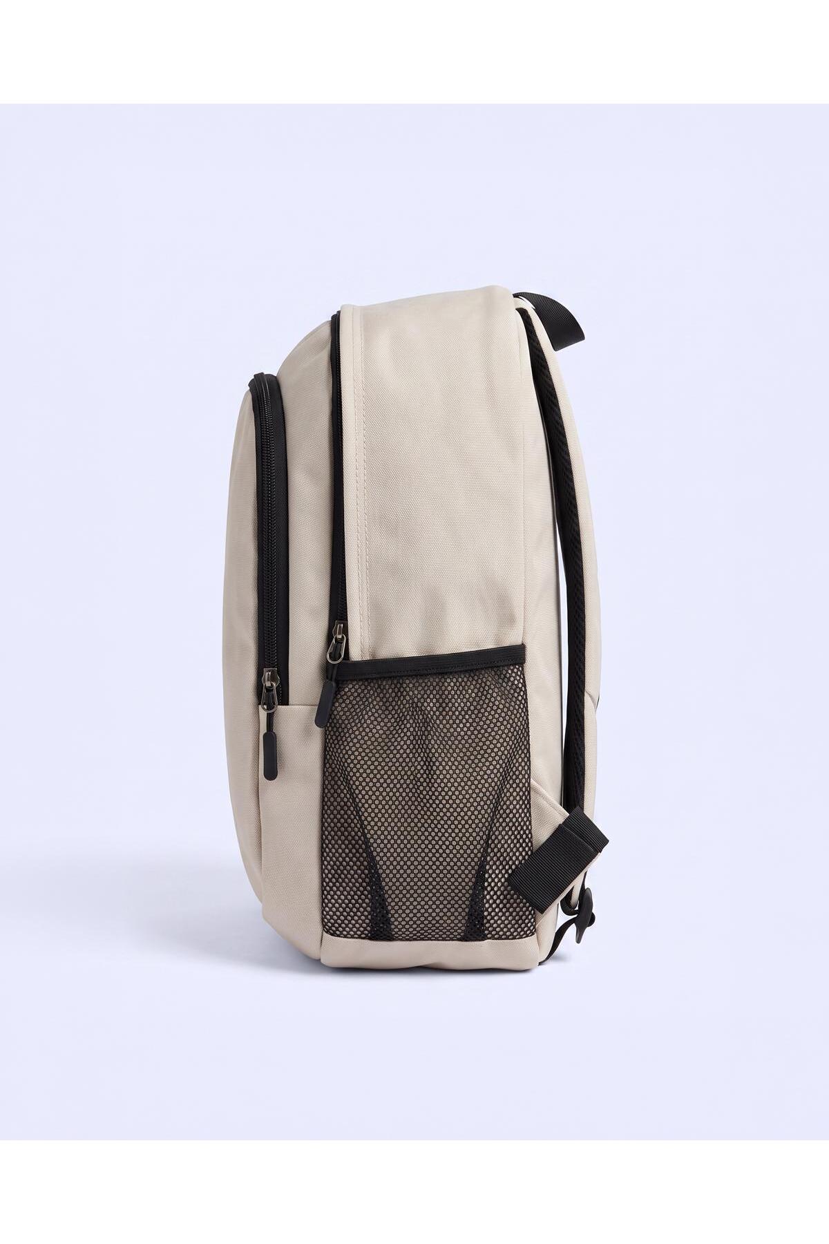 Kappa Authentic Sporty Core Bag Unisex Bej Sırt Çantası görsel 3