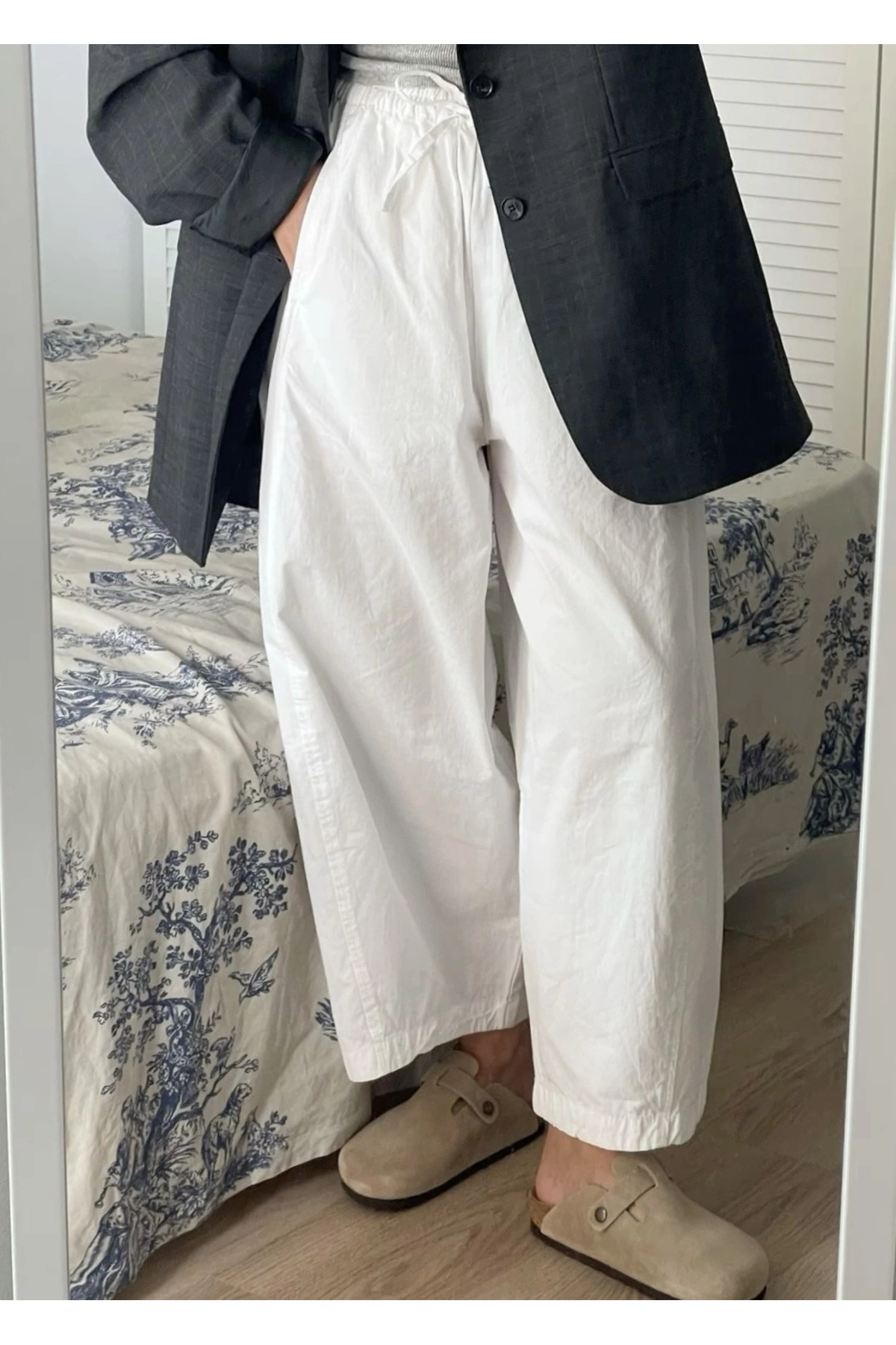 MODA AKSA Chino Dikişli Palon Pantolon görsel 2