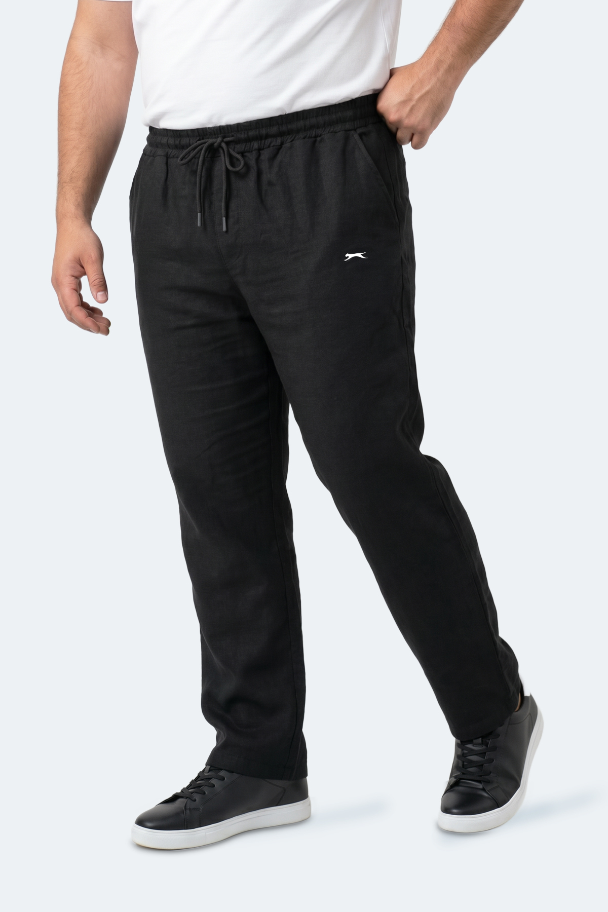 Slazenger KARMELA JMB. Erkek Büyük Beden Siyah Eşofman Altı görsel 7