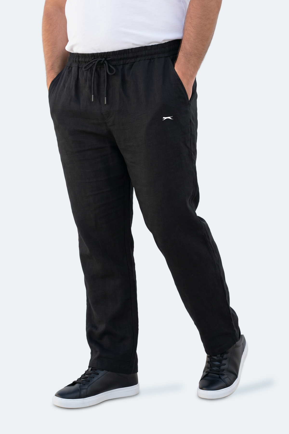 Slazenger KARMELA JMB. Erkek Büyük Beden Siyah Eşofman Altı görsel 5