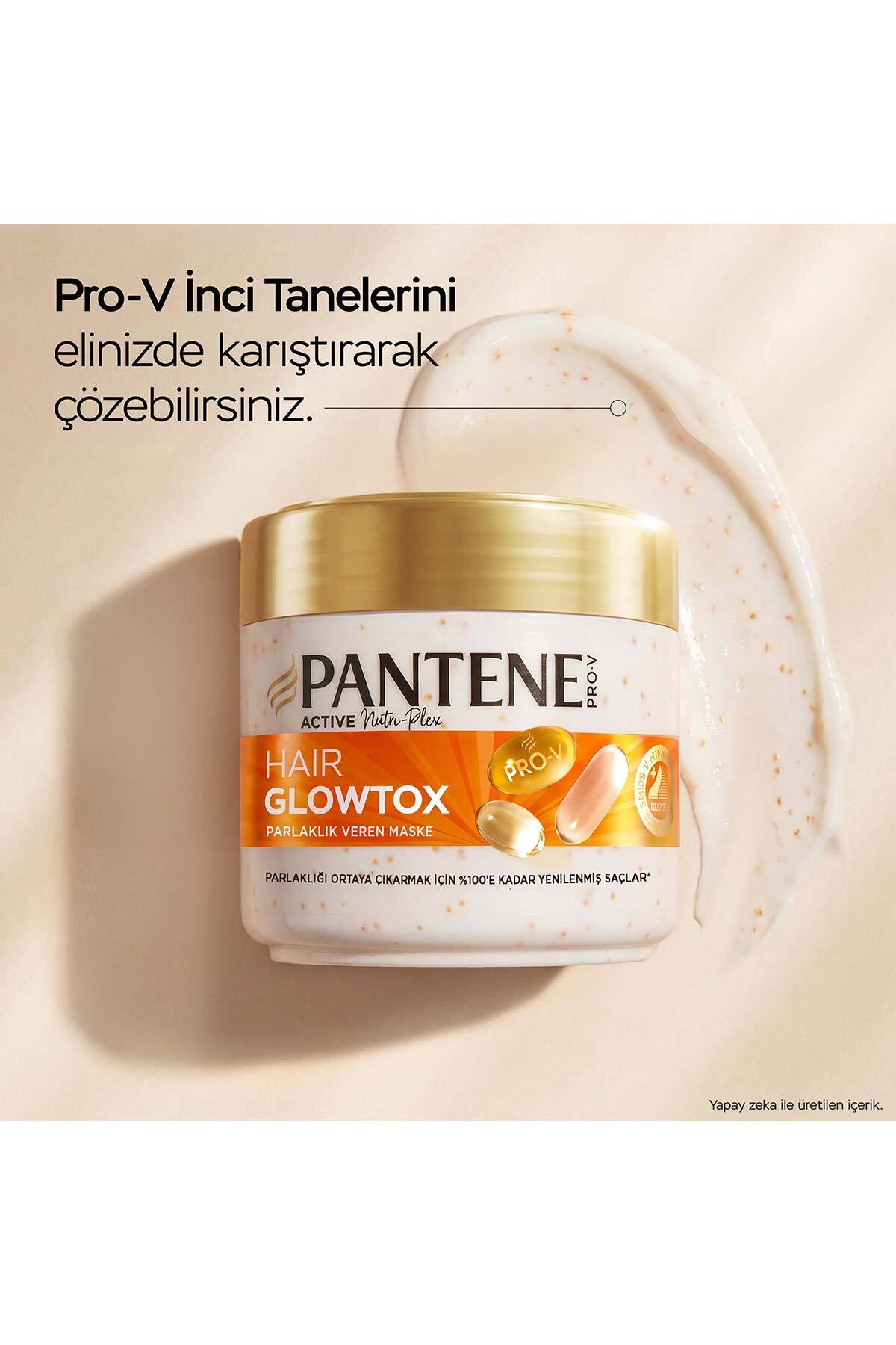 Hair Glowtox Parlaklık Veren Saç Maskesi, Mat ve Yıpranmış Saçlar İçin Onarıcı 300ml — 8006530423601 — تصویر 5 از 6