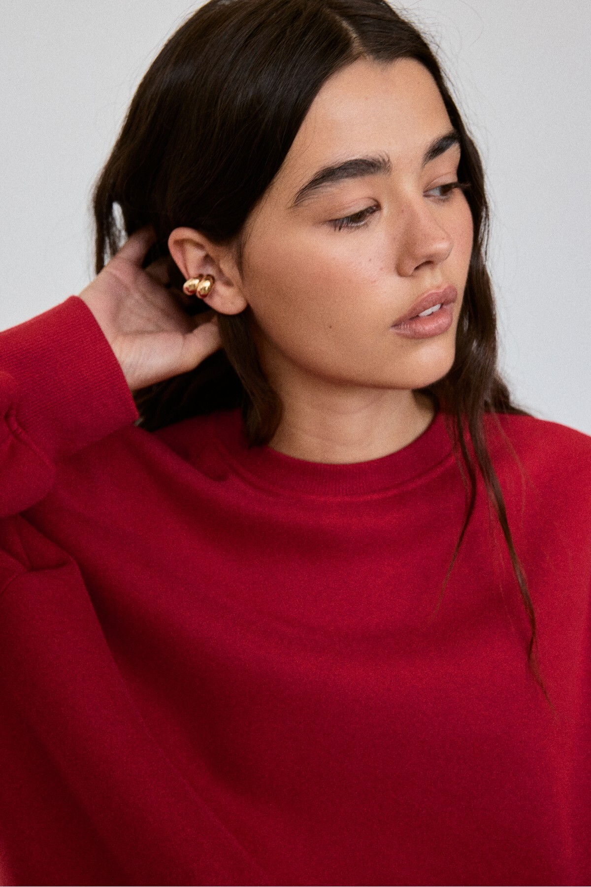 Stradivarius Basic sweatshirt görsel 4