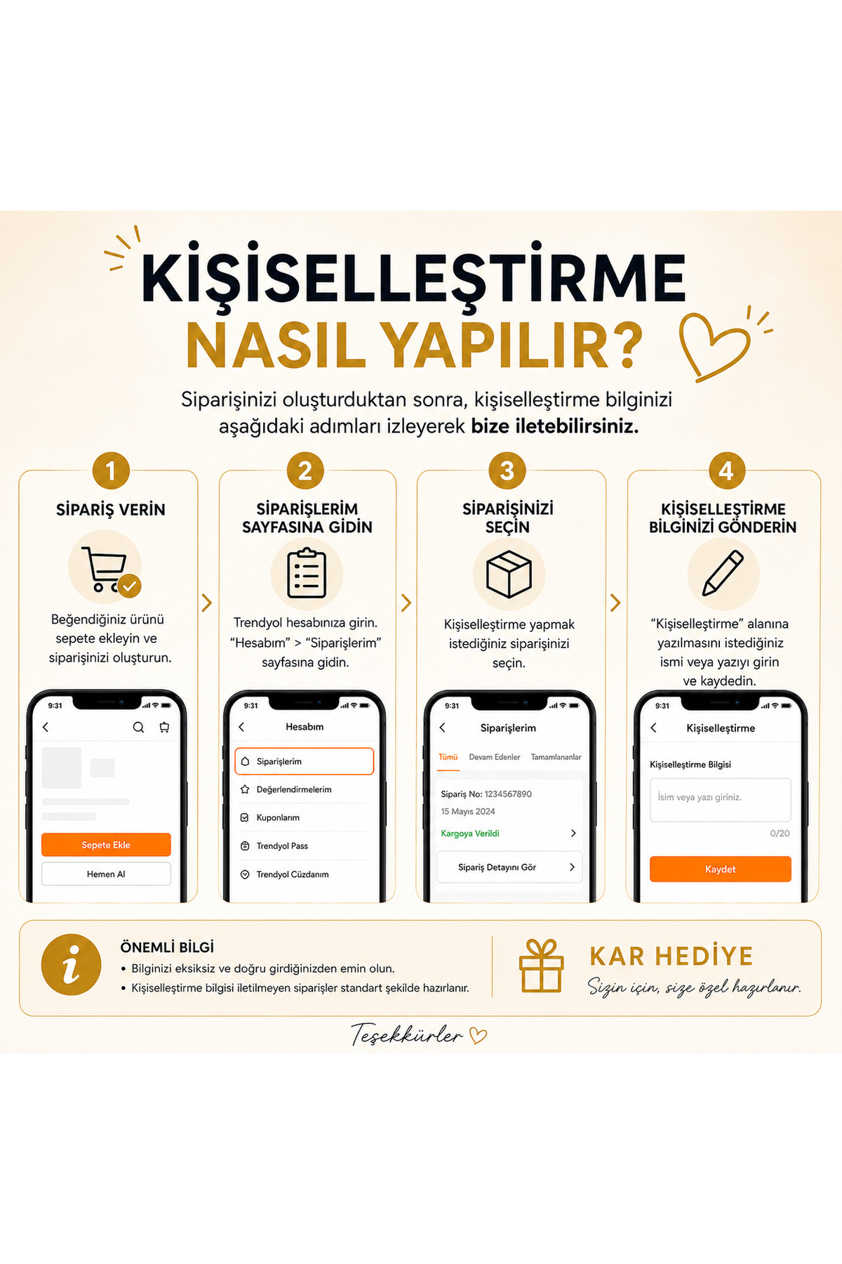 KARHEDİYE Erkek Kol Saati Kişiye Özel Metal Kordonlu İsimli Analog Saat görsel 3