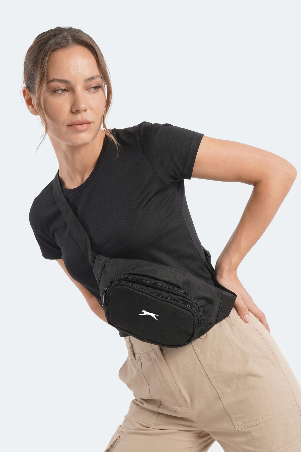 Slazenger GAVEA Unisex Siyah Bel Çantası görsel 3