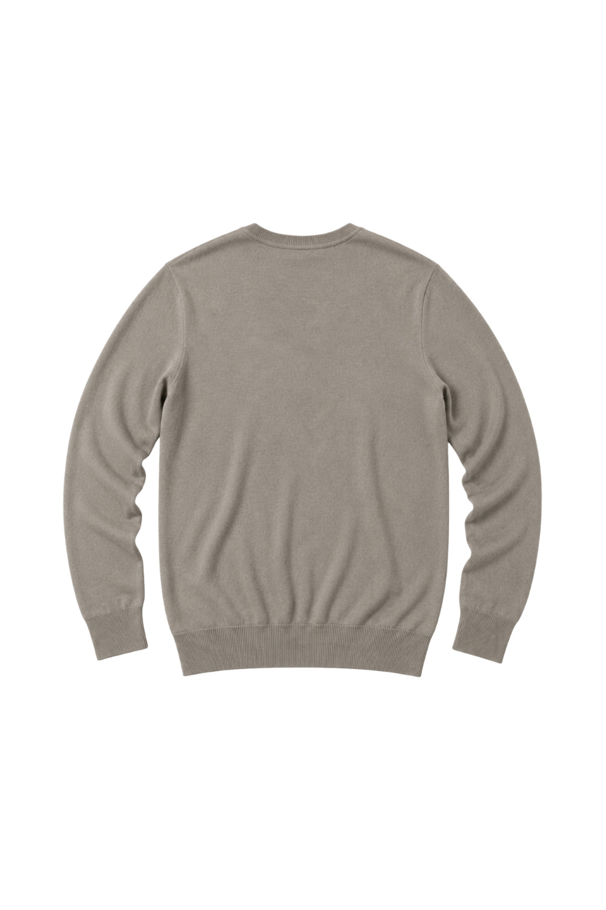 BattalModa Erkek Büyük Beden Vizon V Yaka Pamuklu Kazak 3XL-4XL-5XL-6XL görsel 5