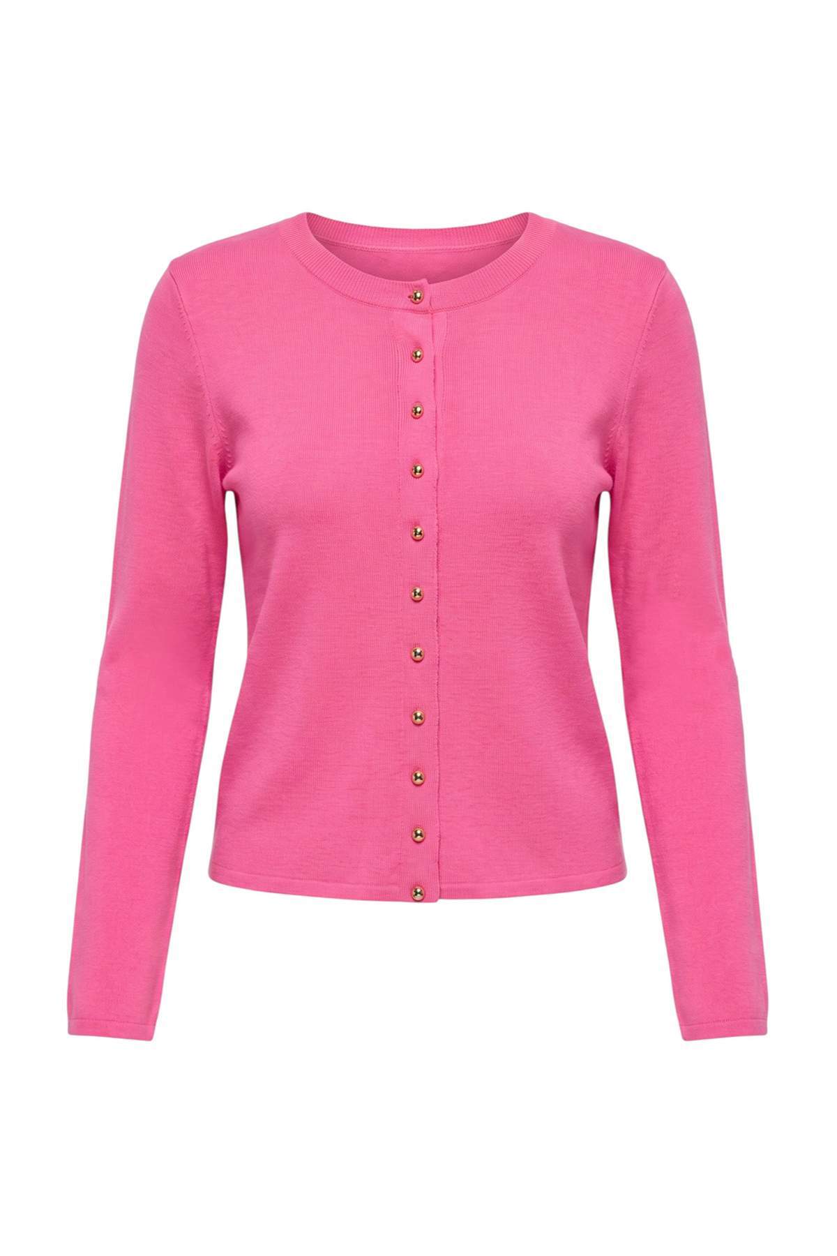 Trendyolmilla Pembe Premium İplik/Özel İplik Triko Hırka TWOAW27HI00214
