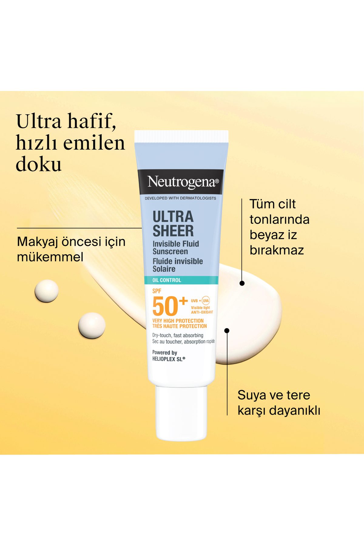 فلوید ضد آفتاب فوق نازک کنترل چربی SPF50+، 50 میلی لیتر