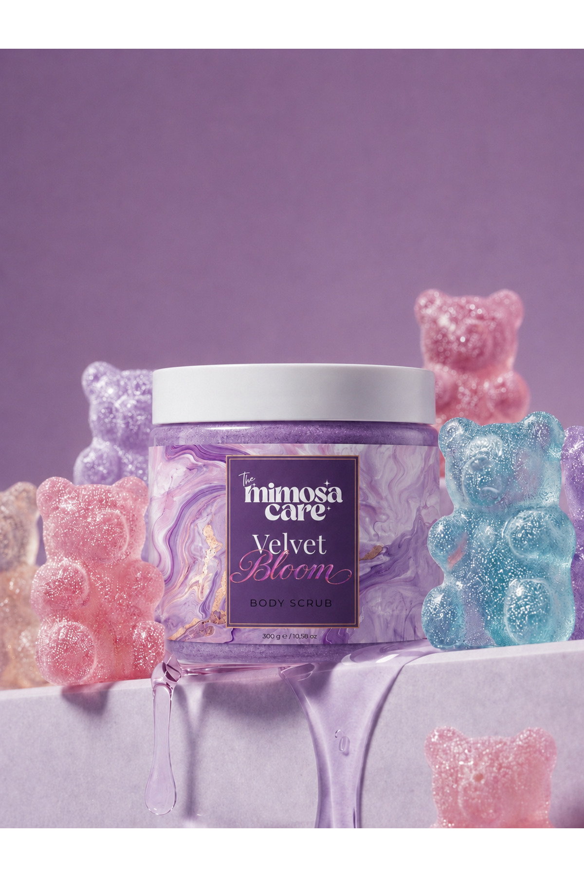 Velvet Bloom Nemlendirici, Aydınlatıcı, Batık Karşıtı Vücut Peelingi-300 GR — Bloomplng — تصویر 4 از 4