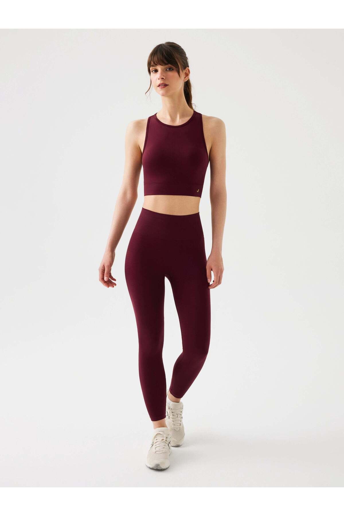 Jerf Vella Racerback Konfor Sport Bra Bordo görsel 5
