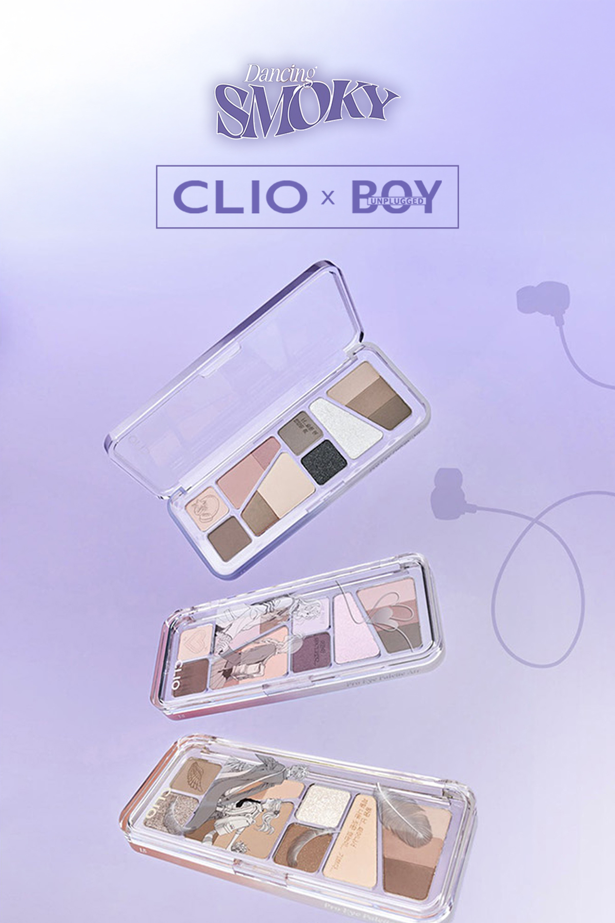 Hafif Dokulu Yoğun Renklere Sahip Göz Farı Paleti CLIO Pro Eye Palette Air (13 Dancing Smoky) — رنگارنگ 111121 — تصویر 9 از 9