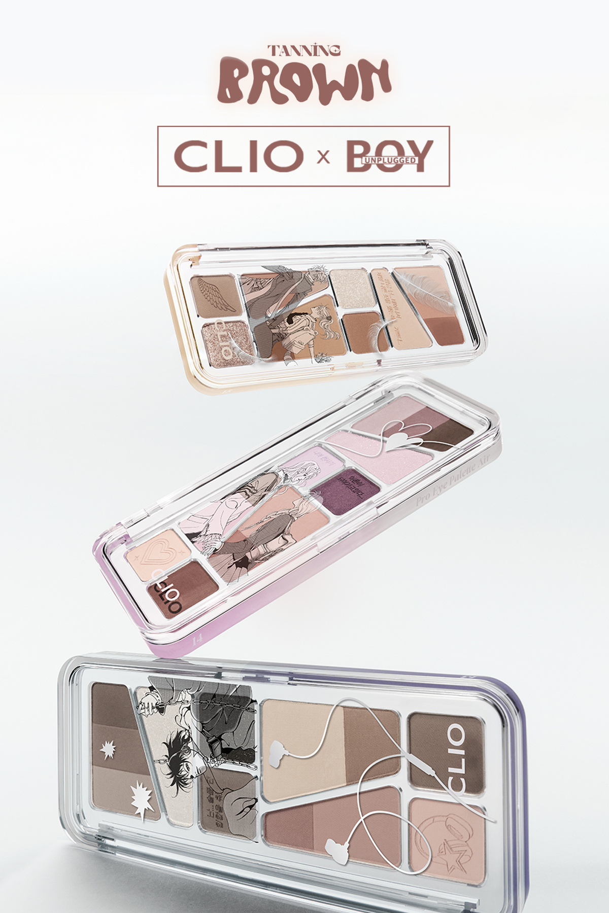 Hafif Dokulu Yoğun Renklere Sahip Göz Farı Paleti CLIO Pro Eye Palette Air (15 Tanning Brown) — رنگارنگ 111121 — تصویر 9 از 9