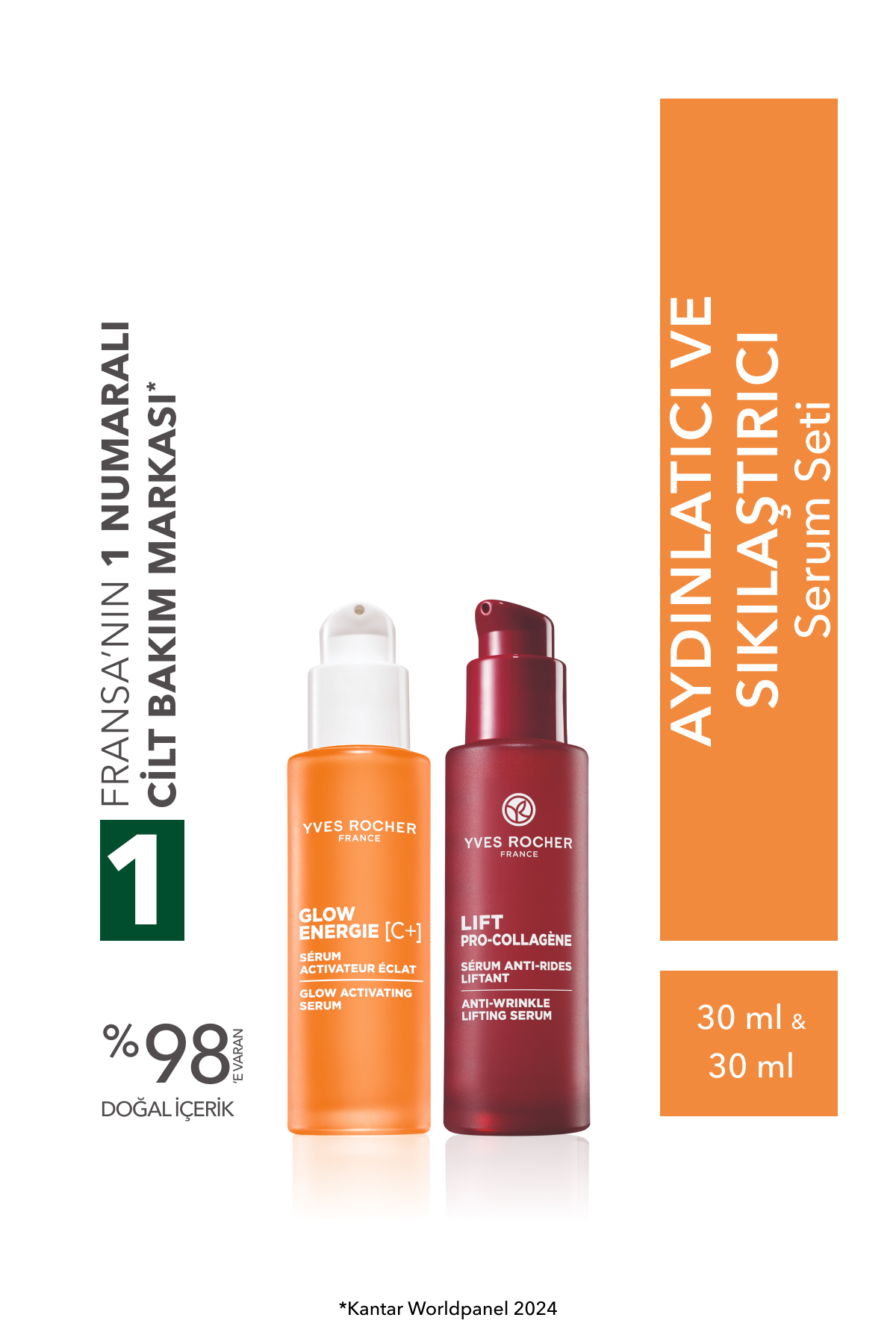 Yves Rocher ست سرم روشن کننده و سفت کننده — 9916933