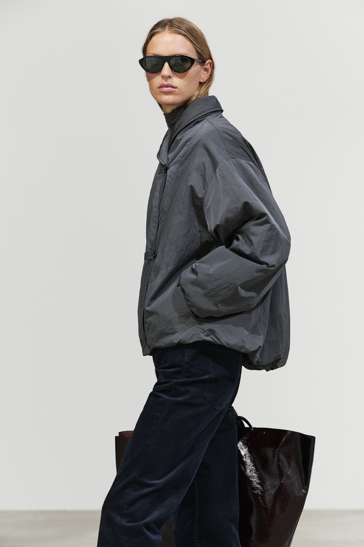 Massimo Dutti Kapitone bomber ceket görsel 3