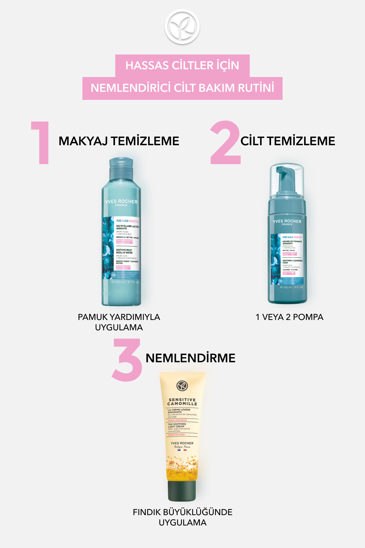 Yüz&Makyaj Temizleme Micellar Sütü-Hassas Dahil Tüm Cilt-Pure Algue Sensitive Botanik Kompleks 200ml — 7996 — تصویر 7 از 8