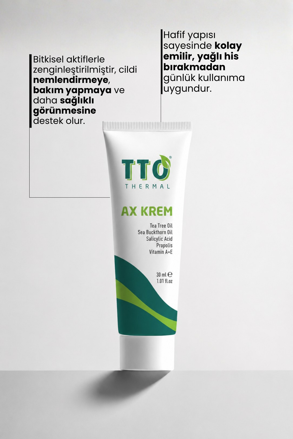 Yüz Bakım Kremi Akneye Eğilimli Ciltler İçin 30 ml Çay Ağacı Yağı AX — 868014508 — تصویر 3 از 8