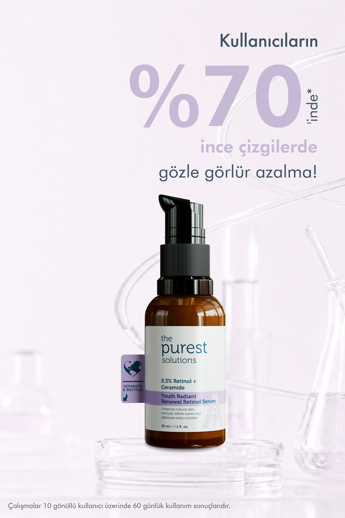 Yenileyici & Yaşlanma Karşıtı Lipozomal Retinol Gece Serumu 20+, 30ml — TPS223 — تصویر 3 از 5