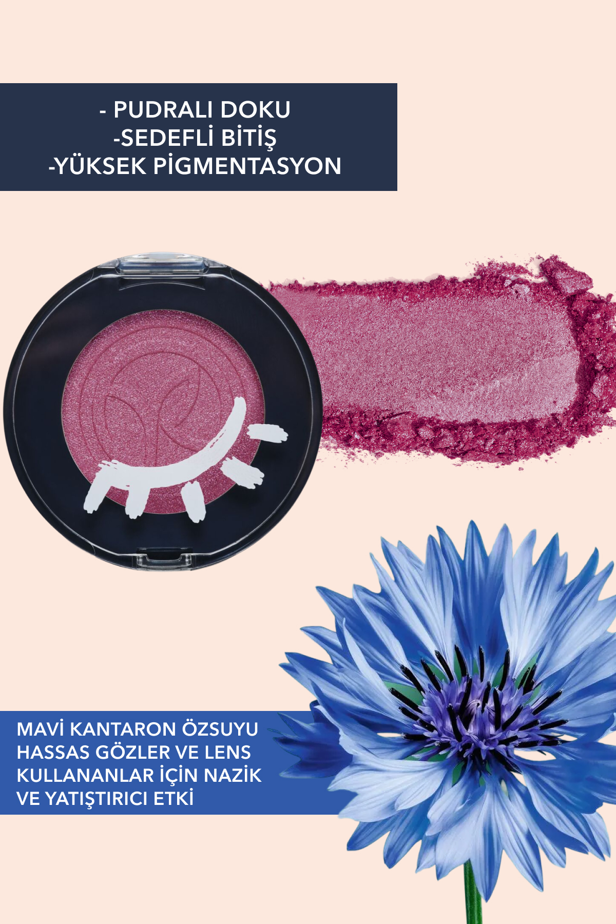 Single Eyeshadow-14.Pearlescent Fuchsia-2g- Vegan — رنگارنگ 51839 — تصویر 2 از 6