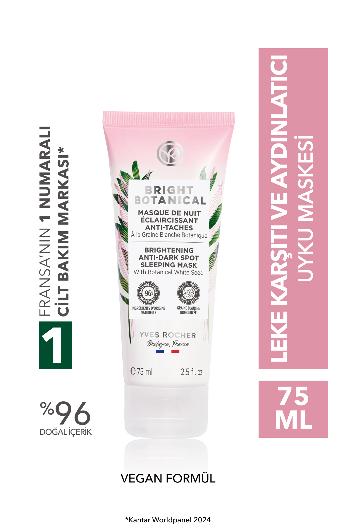 Yves Rocher Leke Ve Kırışık Karşıtı Bitkisel Kompleks Bakım Bright Botanical-vitamin C-uyku Maskesi-75ml — 47377
