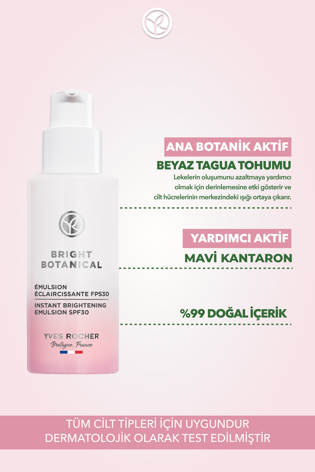 Leke Ve Kırışık Karşıtı Bitkisel Bakım Bright Botanical - E Vitamini - 30 Spf Emülsiyon Krem-50 ml — 47757 — تصویر 5 از 9
