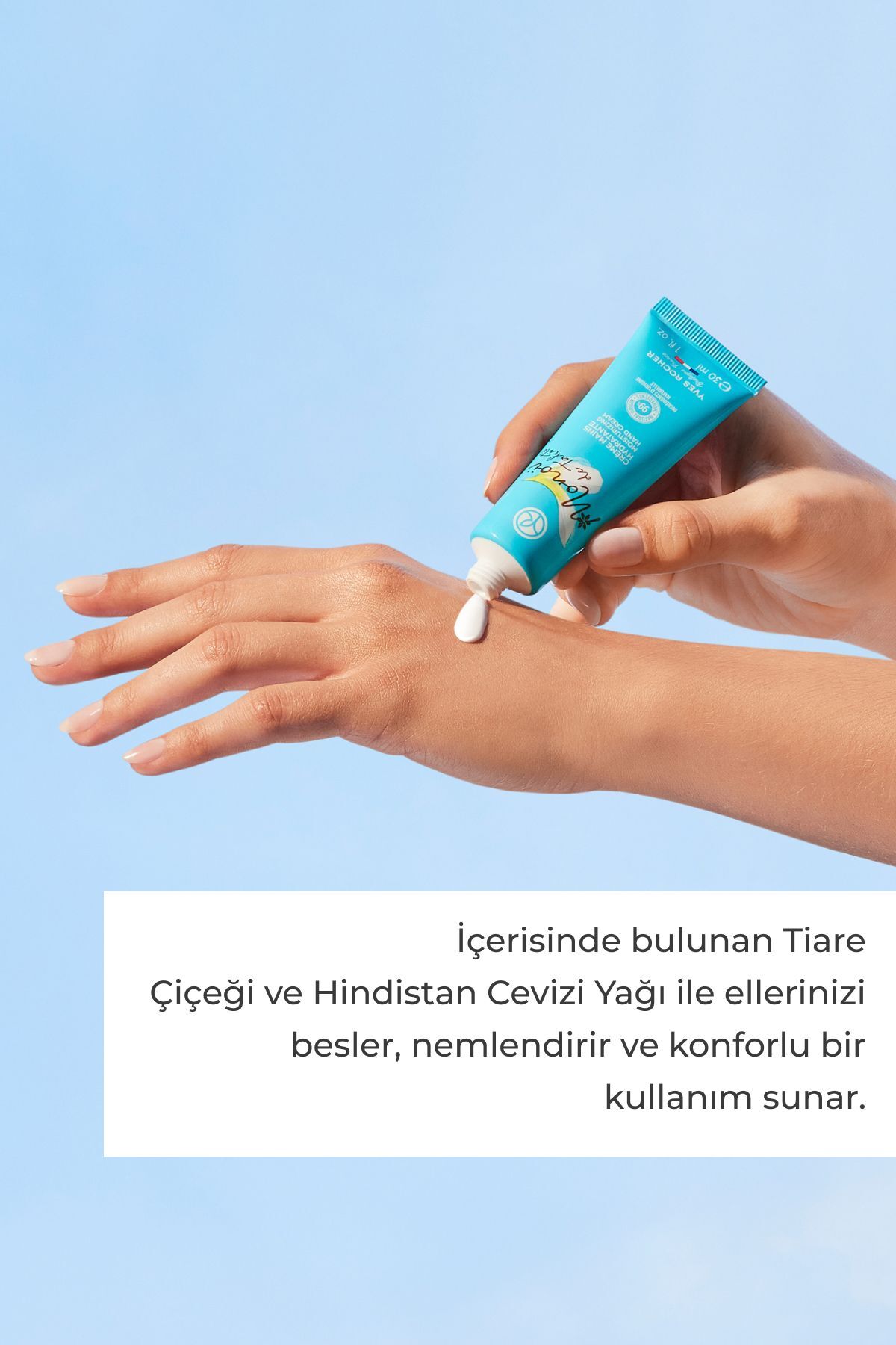 Monoi Nemlendirici Besleyici El Kremi-Tüm Ciltler- Monoi de Tahiti- Vegan-30ml — 31623 — تصویر 3 از 7
