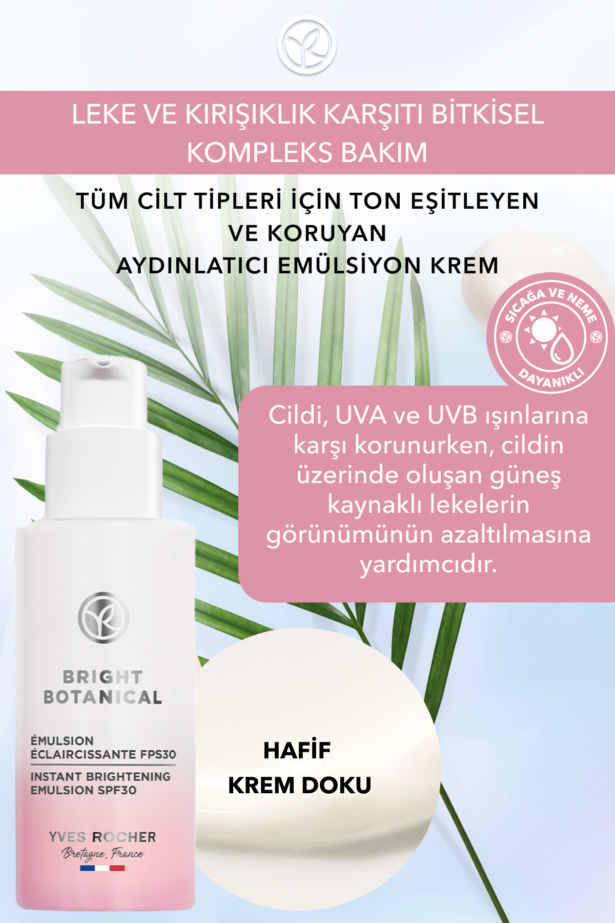 Leke Ve Kırışık Karşıtı Bitkisel Bakım Bright Botanical - E Vitamini - 30 Spf Emülsiyon Krem-50 ml — 47757 — تصویر 3 از 9