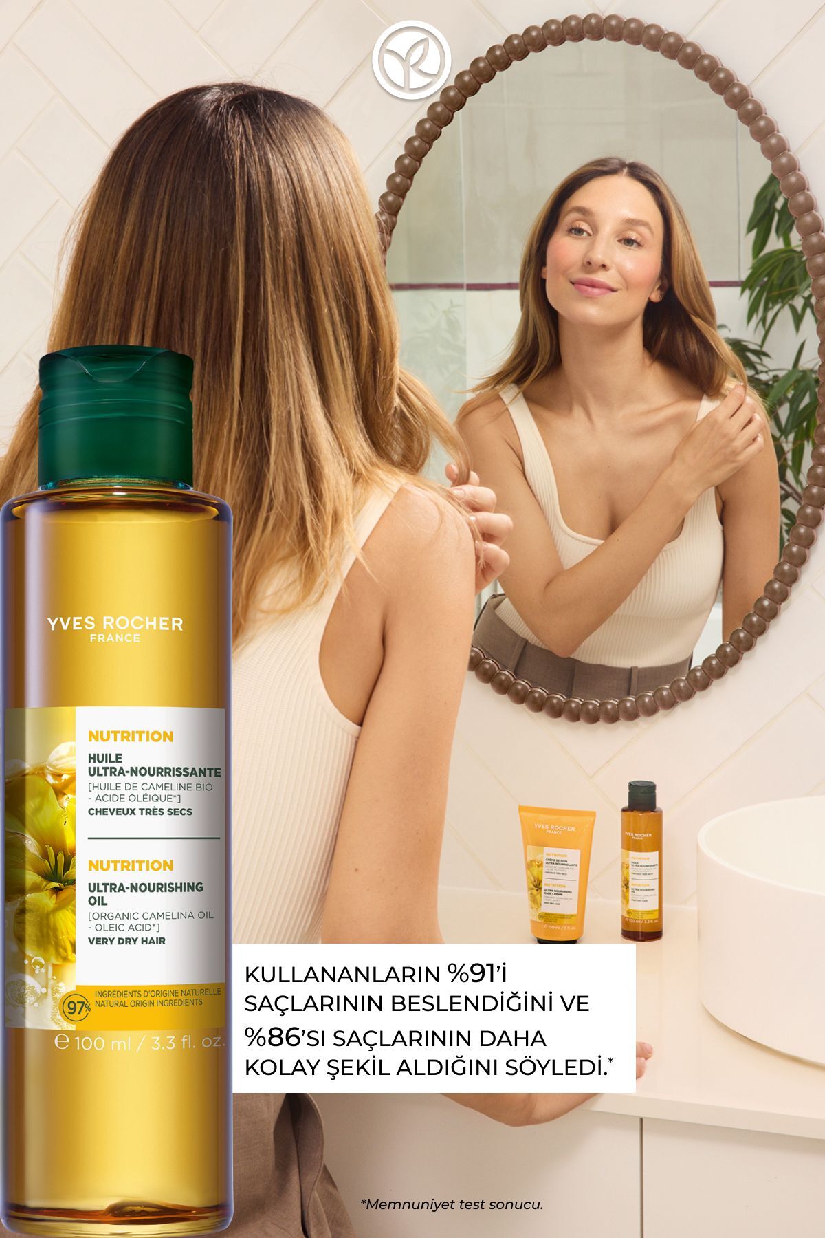 Besleyici Kamelina Bakım Yağı - Kuru Çok Kuru Saçlar / Nutrition - Vegan -100ml — 41026 — تصویر 5 از 9