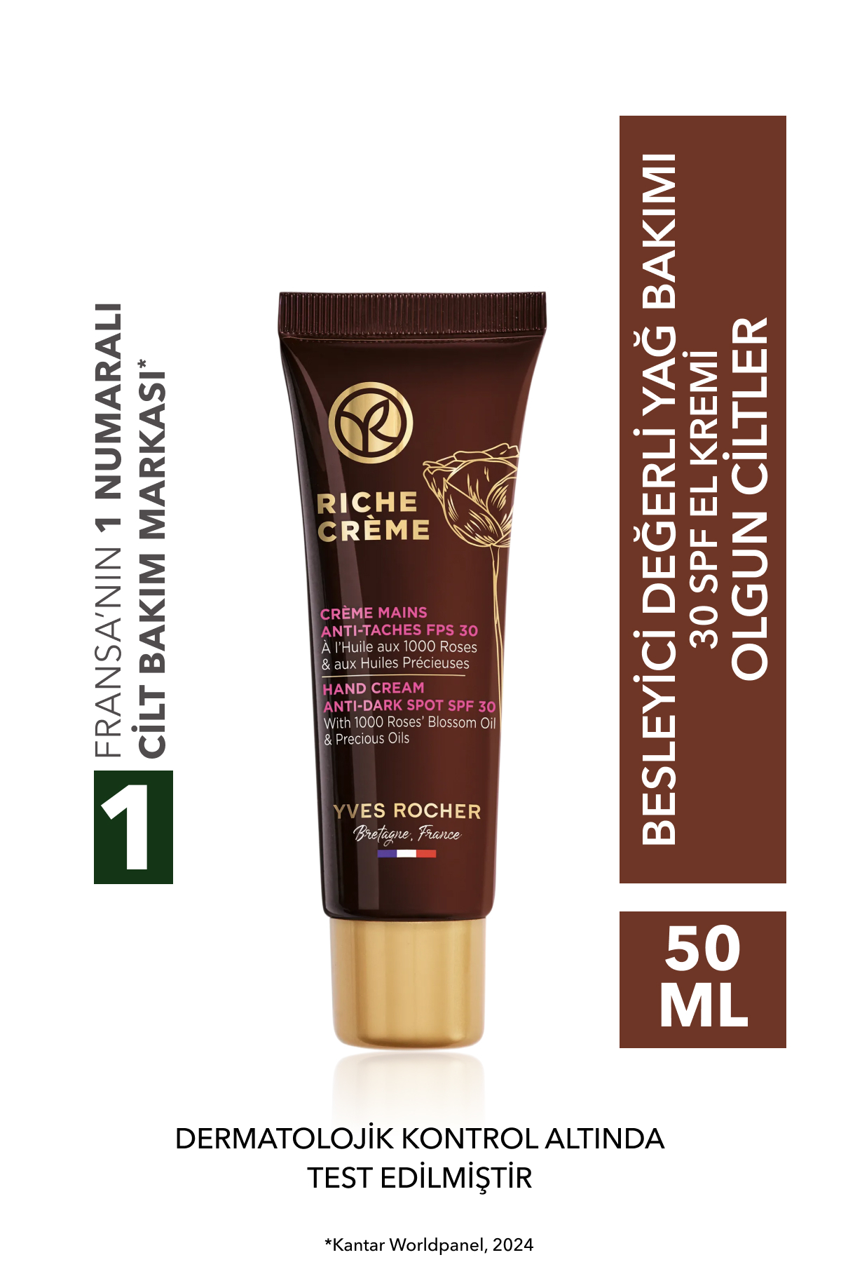 Yves Rocher 30 SPF El Kremi - Besleyici Yaşlanma Karşıtı Değerli Yağ Bakımı / Riche Crème — 79482